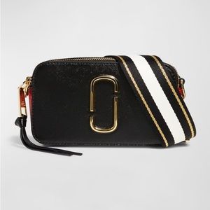 NEW WITH TAGS Marc Jacobs Snapshot Leather Bag in Black Colorblock